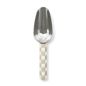 NEW Mackenzie-Childs Mocha Check Small Scoop